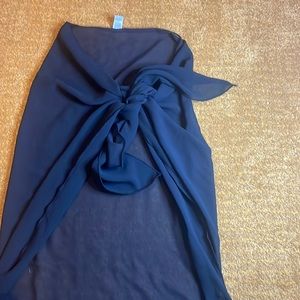 Black and white swimsuit coverup brand SHEIN size- one size